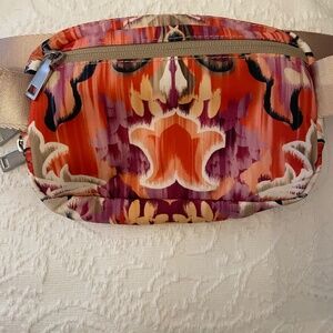 Chico's Belt Bag / Fanny Pack - pink, orange print
